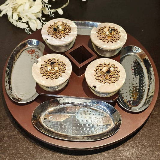 Revolving Oval Plate Platter