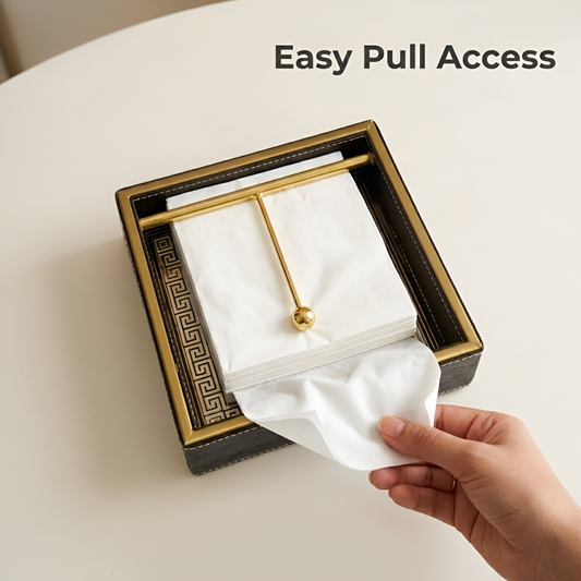 Royal Heritage Premium Tissue Holder with Metal Detailing - Style 7