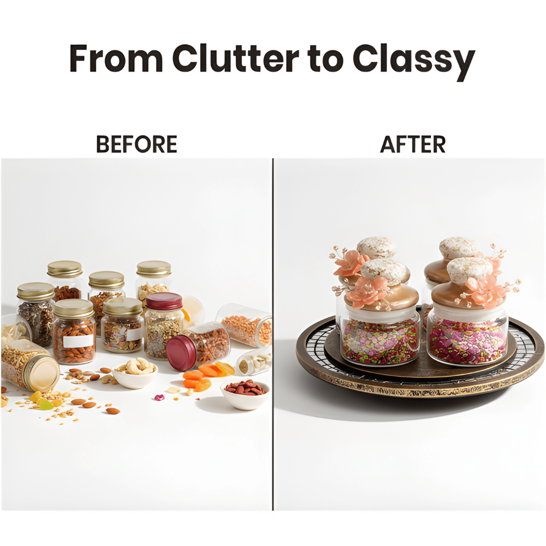 Revolving 4Jar Organiser