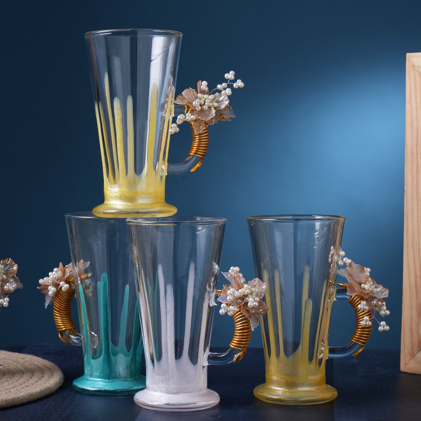 Designer Handcrafted Coffee Mugs set of 6