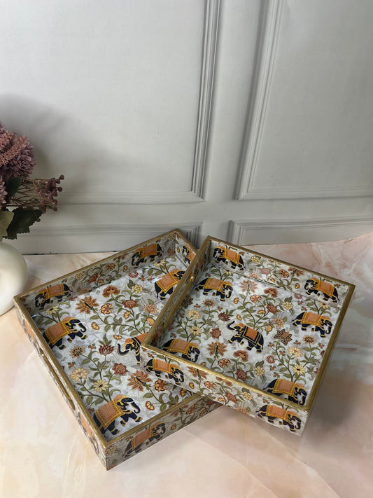 Square Tray Set of 2 - Style-2