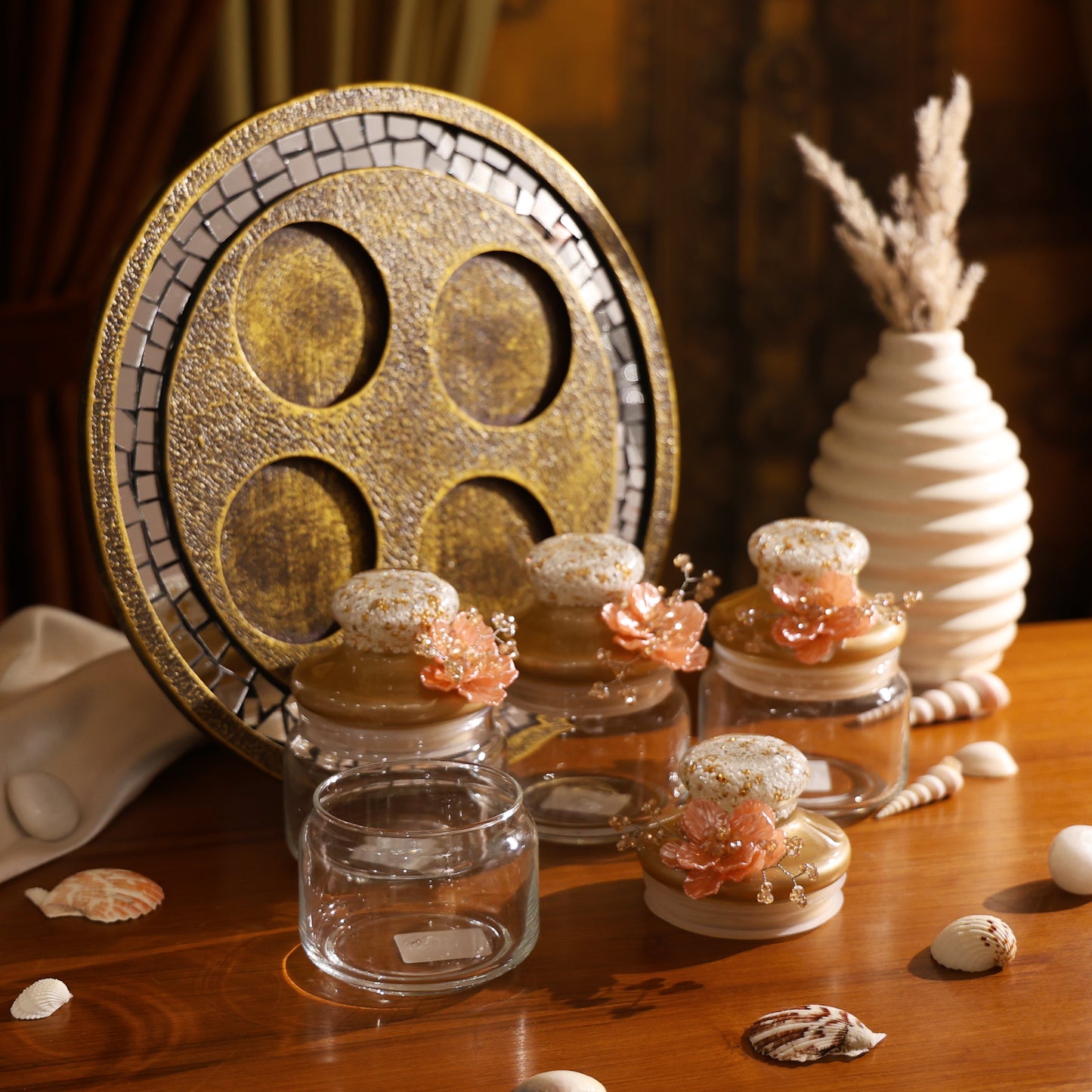 Revolving 4Jar Organiser