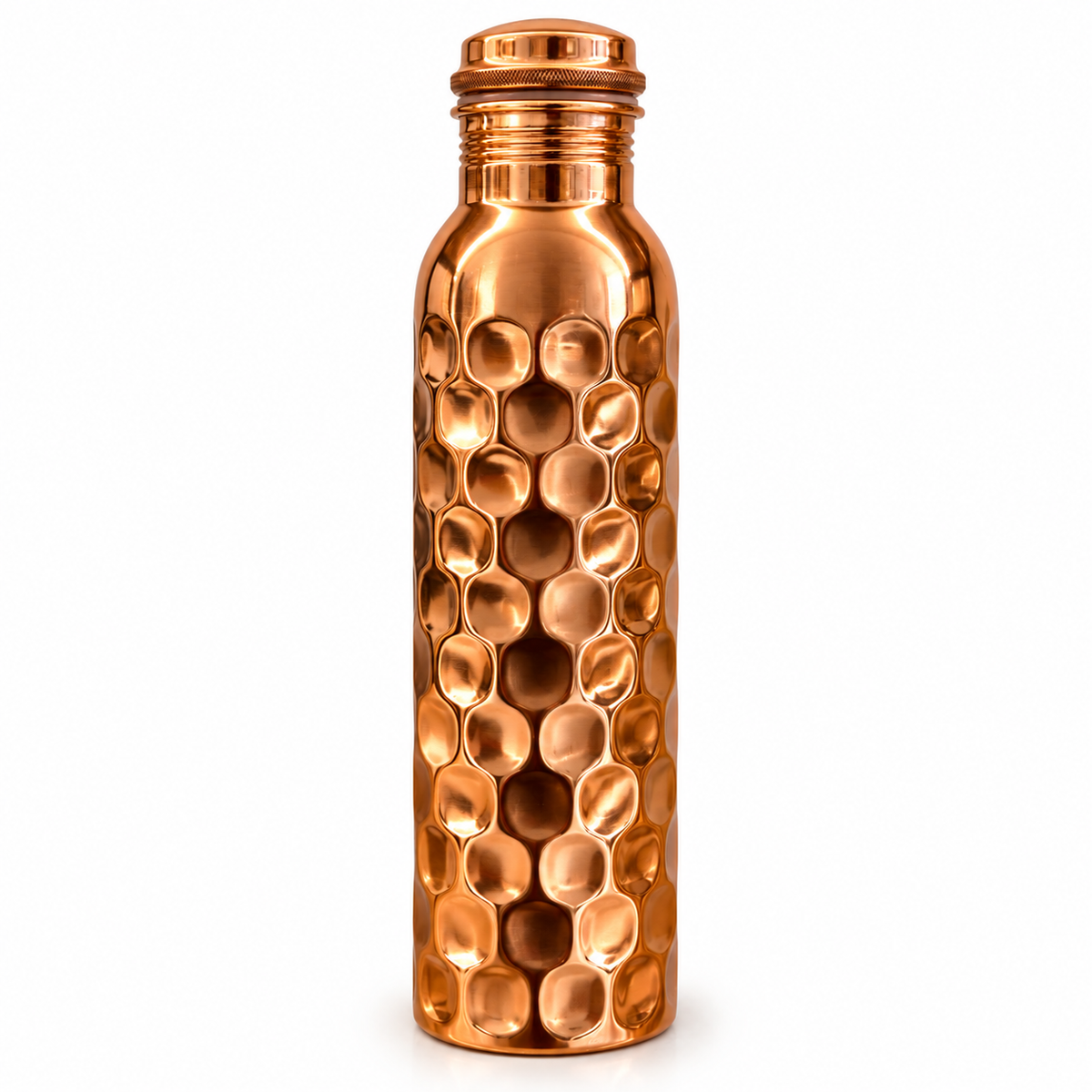 Hammered Copper Water Bottle – 950 ml