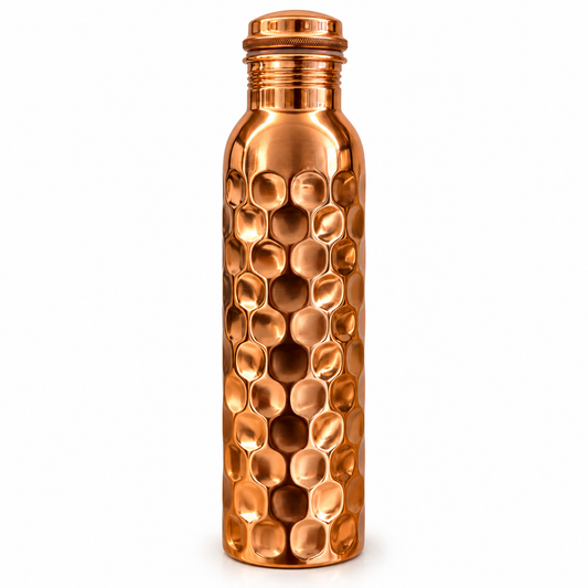 Hammered Copper Water Bottle – 950 ml