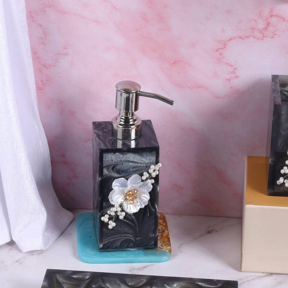 Ink Pattern Bathroom Three-piece Set Resin Bathroom Set