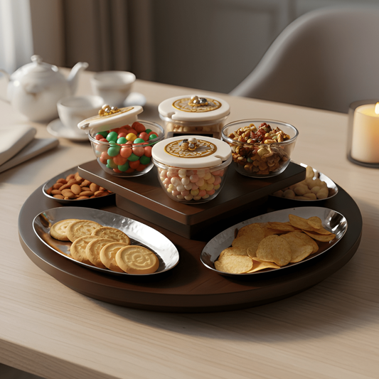 Revolving Oval Plate Platter