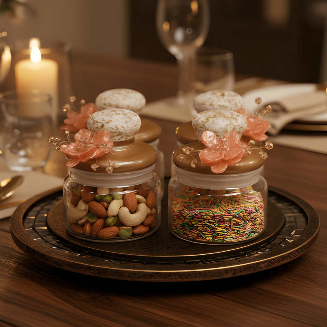 Revolving 4Jar Organiser