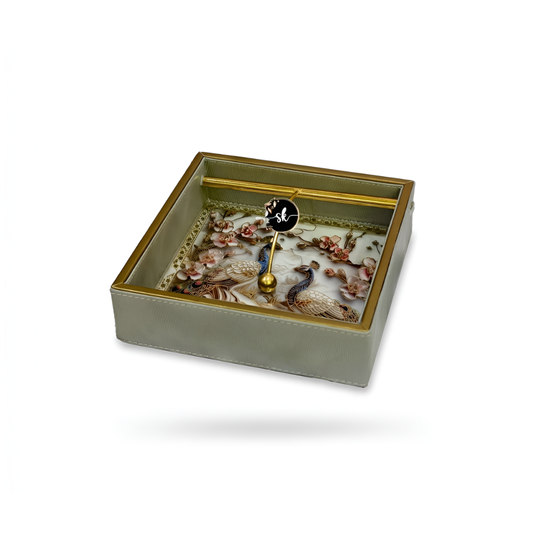 Royal Heritage Premium Tissue Holder with Metal Detailing - Style 6