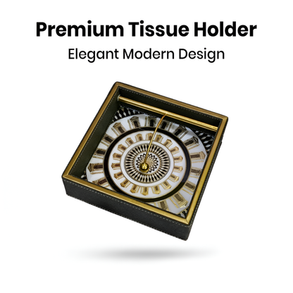Royal Heritage Premium Tissue Holder with Metal Detailing - Style 8