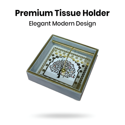 Royal Heritage Premium Tissue Holder with Metal Detailing - Style 3