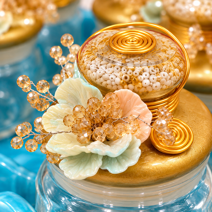 The Peral Bloom Glass Jar Set