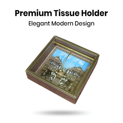 Royal Heritage Premium Tissue Holder with Metal Detailing - Style 10