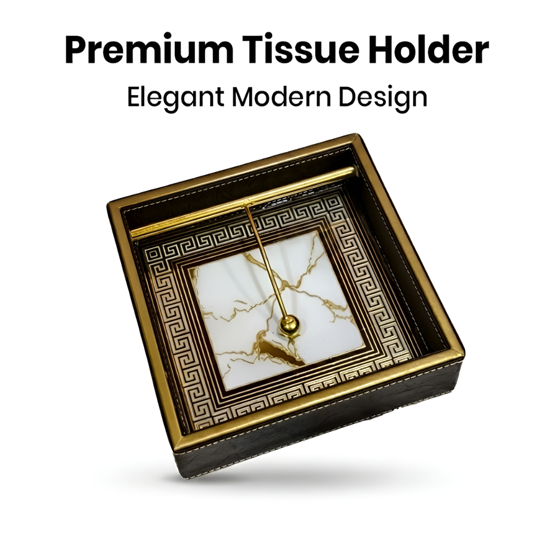 Royal Heritage Premium Tissue Holder with Metal Detailing - Style 7