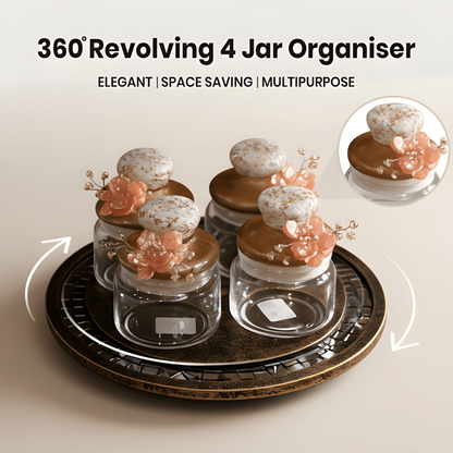Revolving 4Jar Organiser