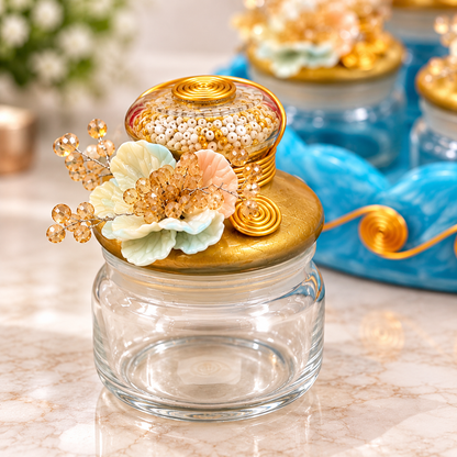 The Peral Bloom Glass Jar Set