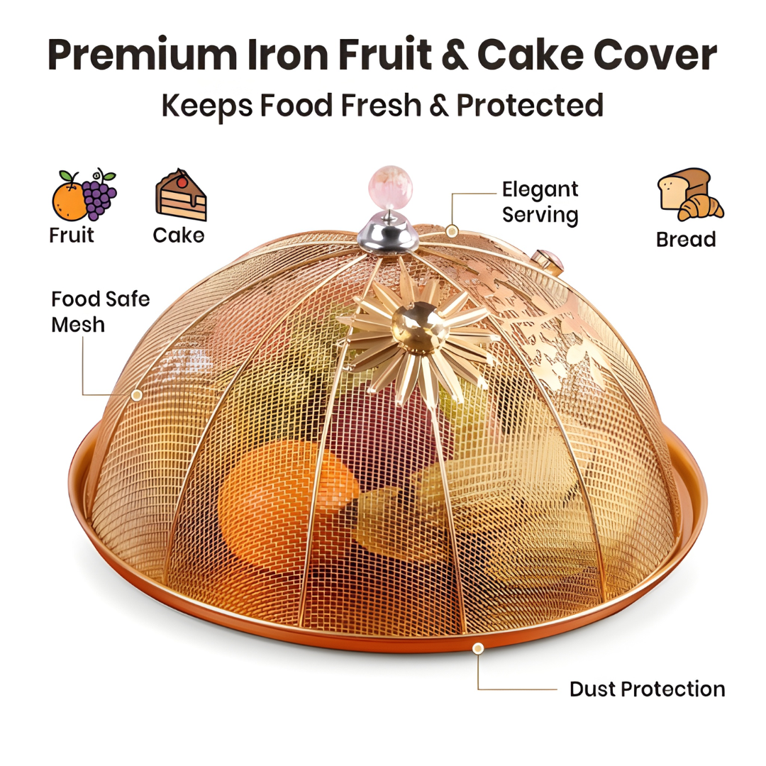 Golden Iron Fruit and Cake Net