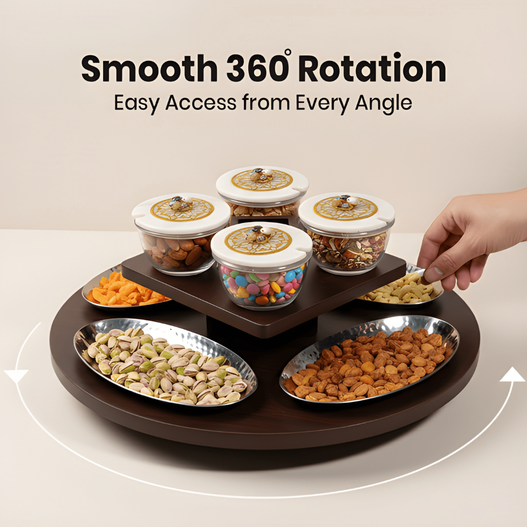 Revolving Oval Plate Platter