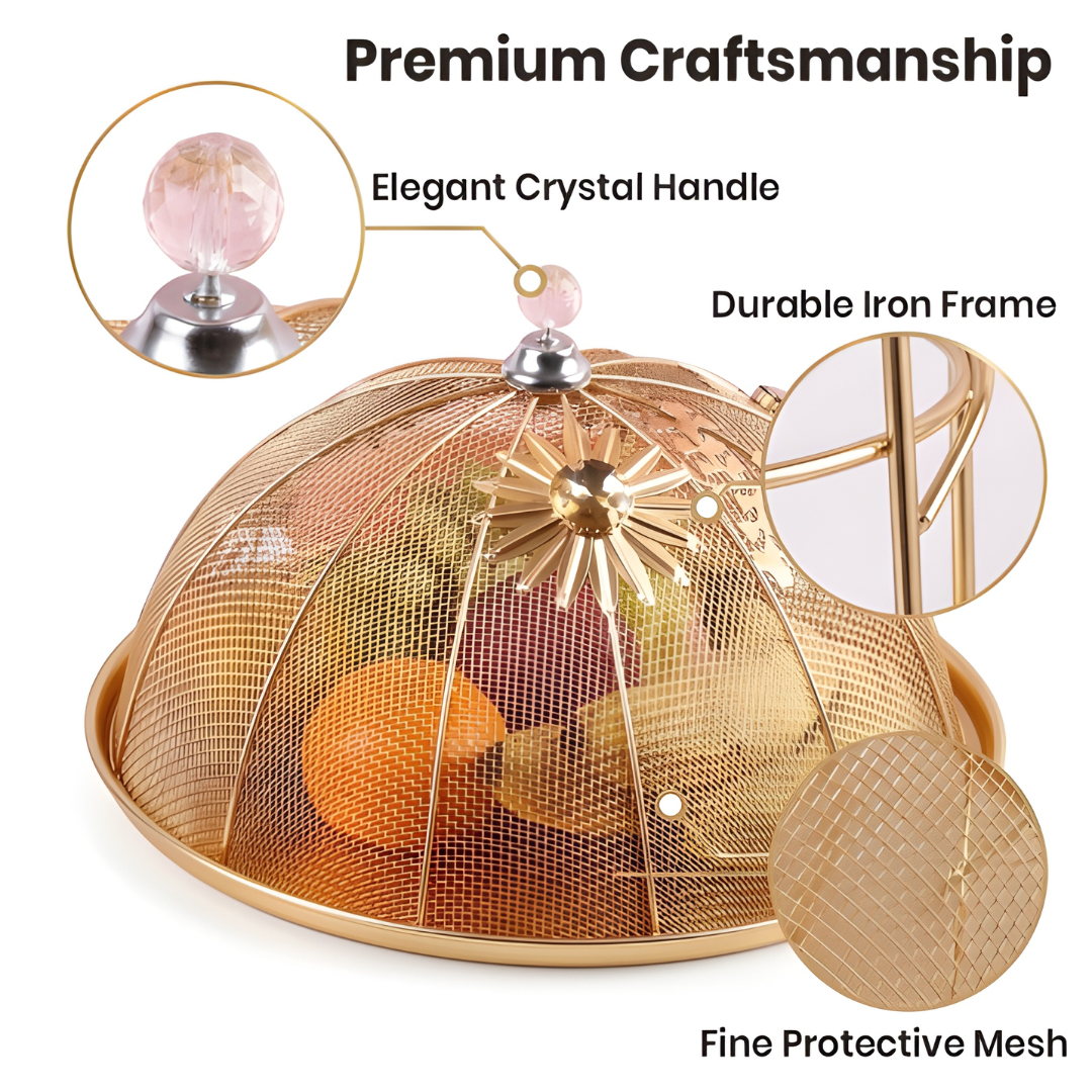 Golden Iron Fruit and Cake Net