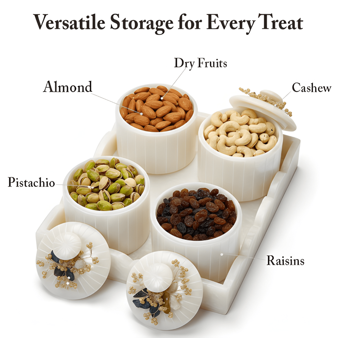 Dry fruit/Snacks Airtight Organiser Set Of 4