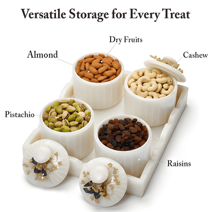 Dry fruit/Snacks Airtight Organiser Set Of 4