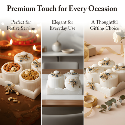 Dry fruit/Snacks Airtight Organiser Set Of 4