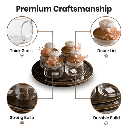 Revolving 4Jar Organiser