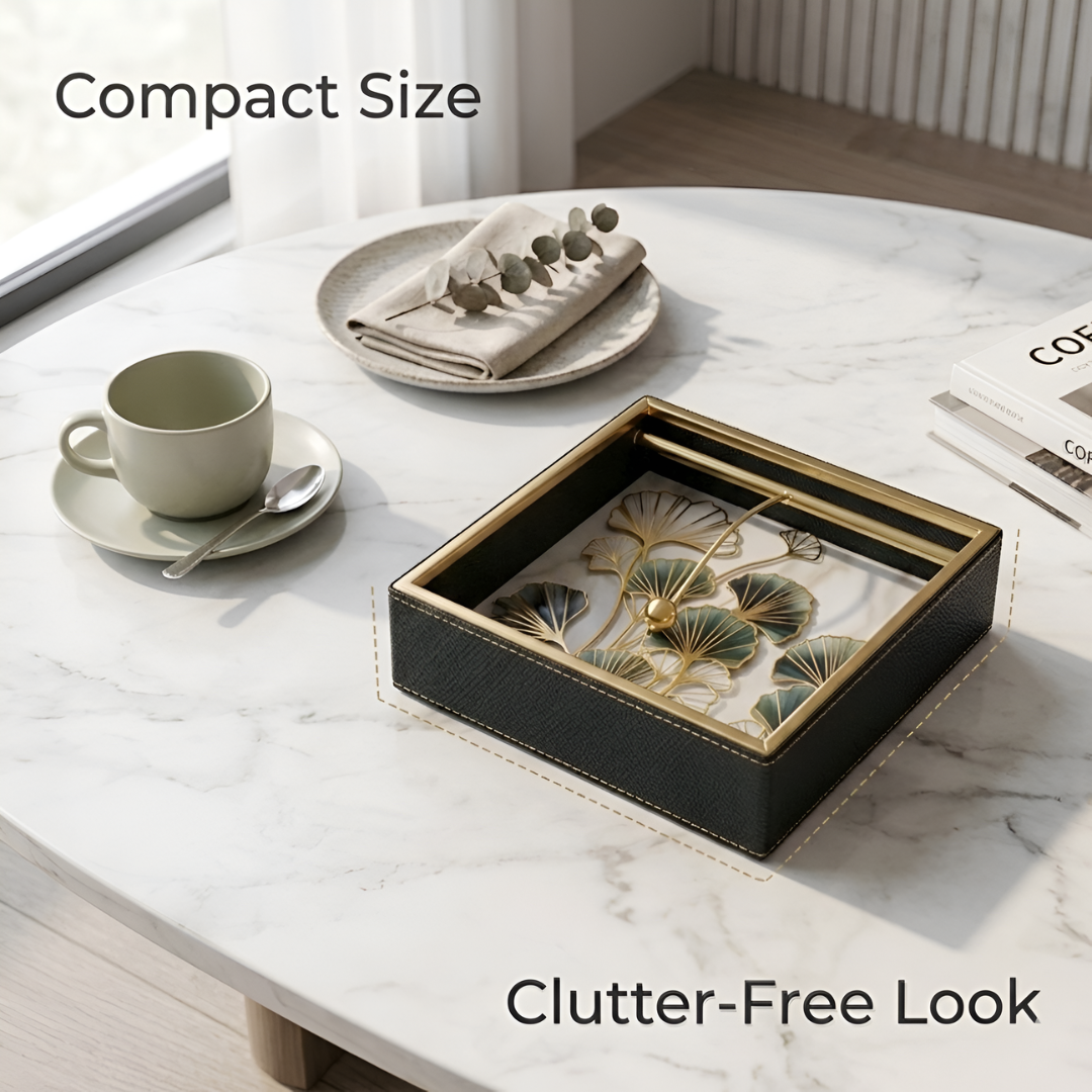 Royal Heritage Premium Tissue Holder with Metal Detailing - Style 4