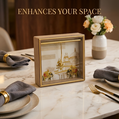 Royal Heritage Premium Tissue Holder with Metal Detailing - Style 1
