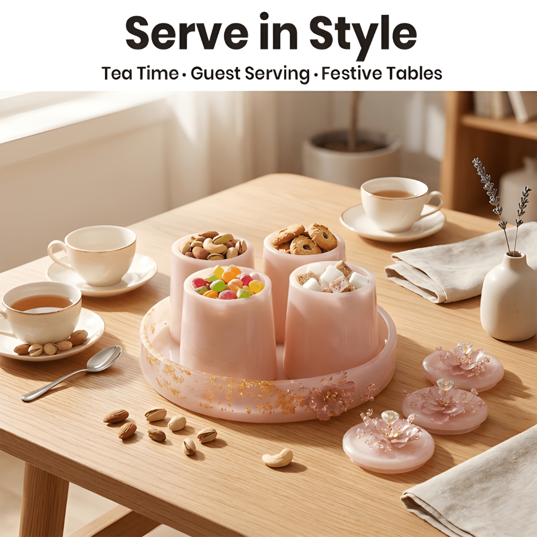 Premium Airtight Serving Container Set – 4 Jars | Style 1
