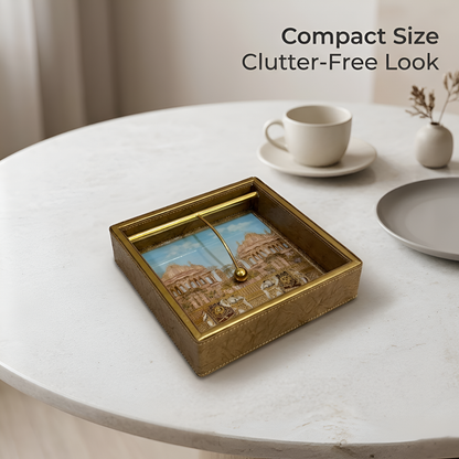 Royal Heritage Premium Tissue Holder with Metal Detailing - Style 5