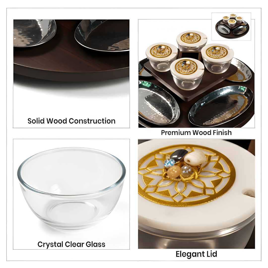 Revolving Oval Plate Platter