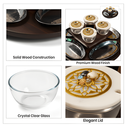Revolving Oval Plate Platter