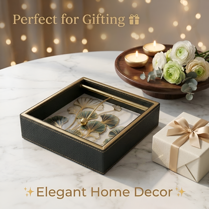 Royal Heritage Premium Tissue Holder with Metal Detailing - Style 4