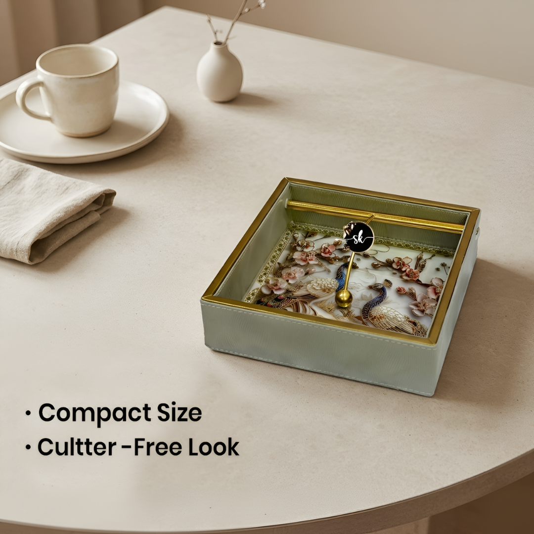 Royal Heritage Premium Tissue Holder with Metal Detailing - Style 6