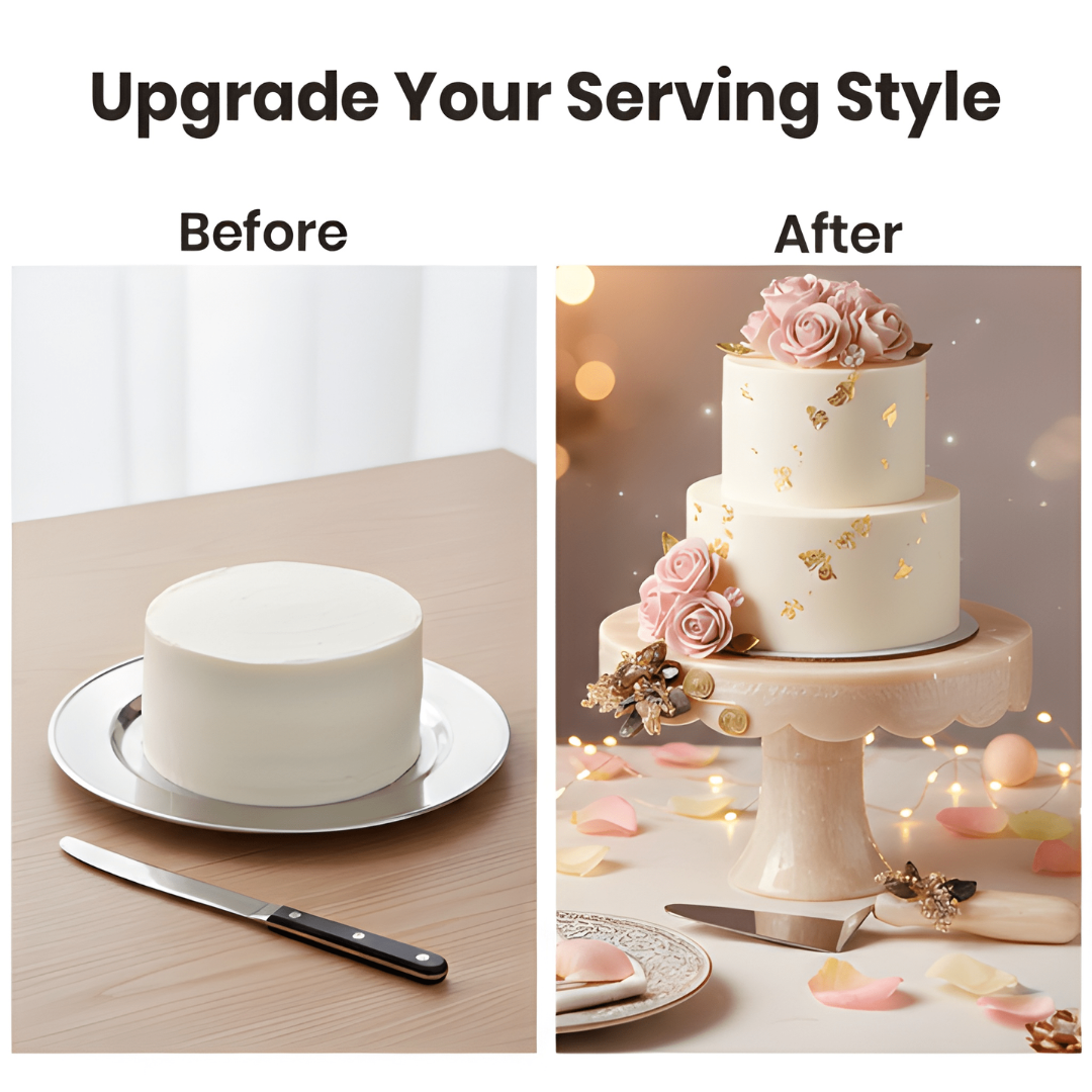 Resin Cake stand with Spatula