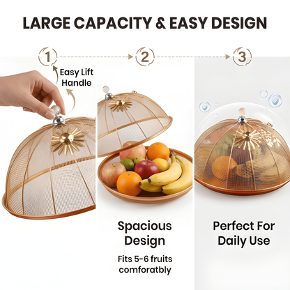 Golden Iron Fruit and Cake Net