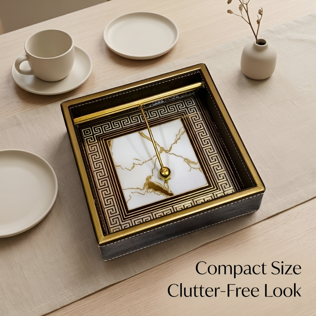 Royal Heritage Premium Tissue Holder with Metal Detailing - Style 7