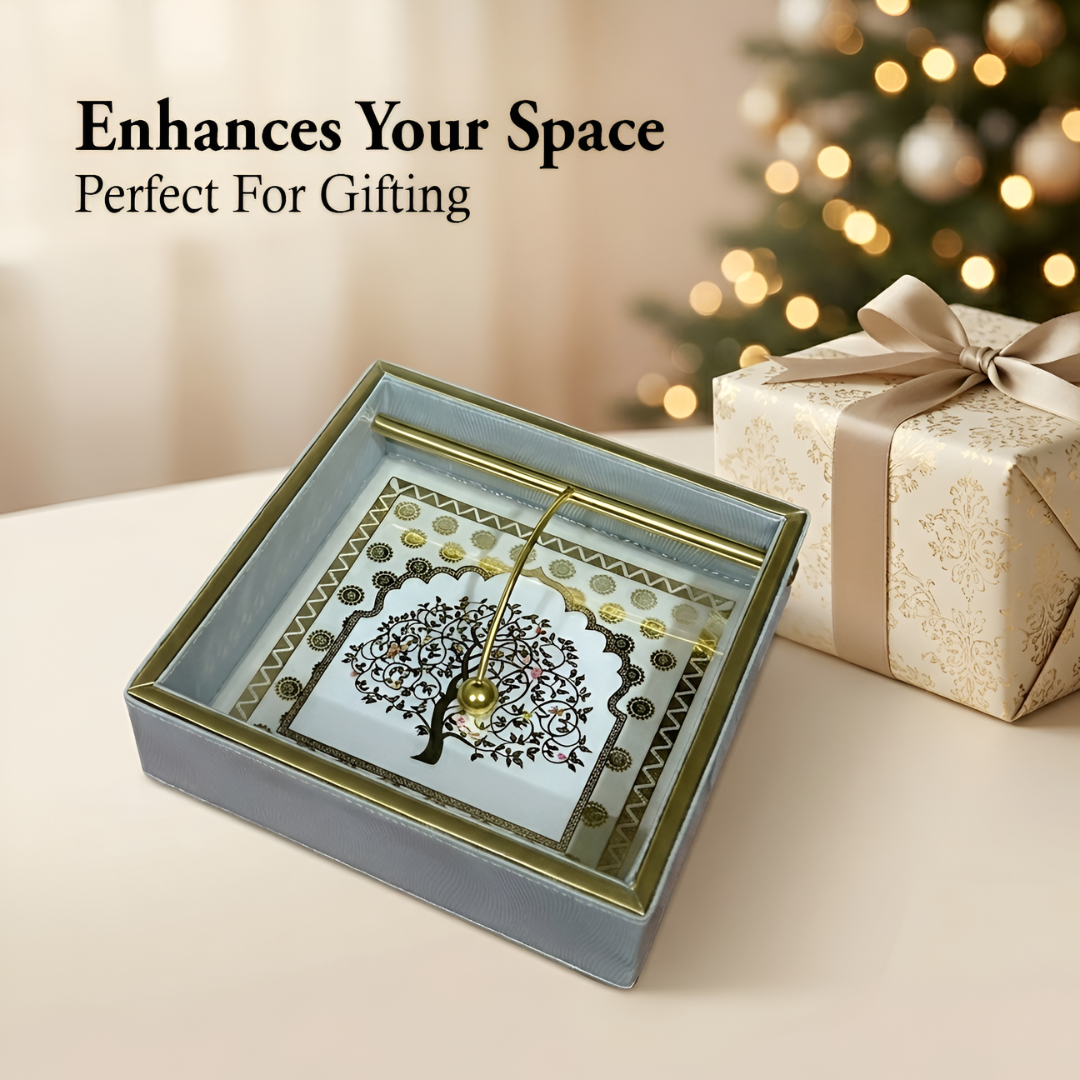 Royal Heritage Premium Tissue Holder with Metal Detailing - Style 3