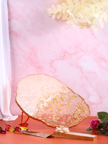 Stylish Resin Cake Stand With Spatula
