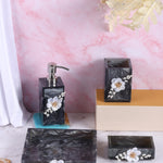 Ink Pattern Bathroom Three-piece Set Resin Bathroom Set