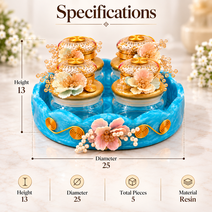 The Peral Bloom Glass Jar Set
