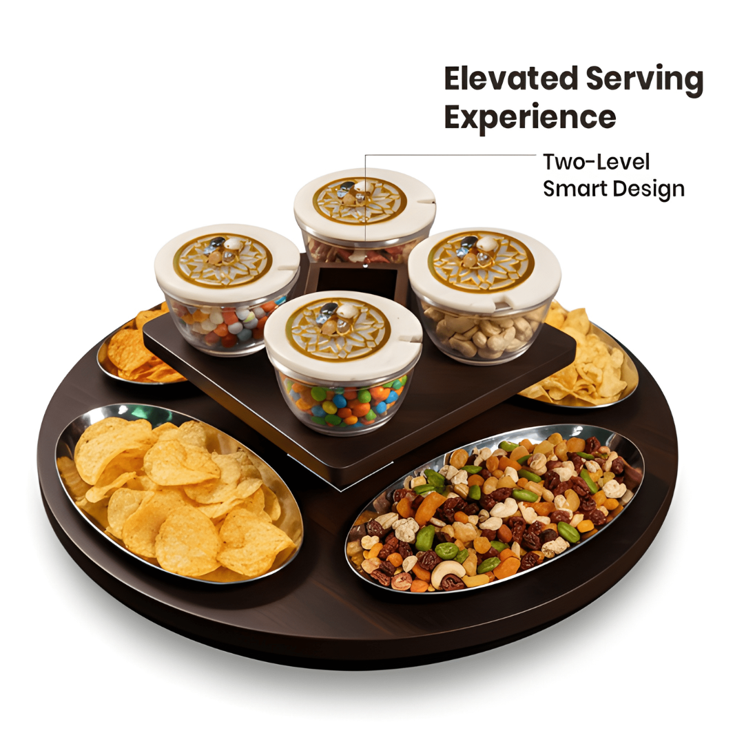 Revolving Oval Plate Platter