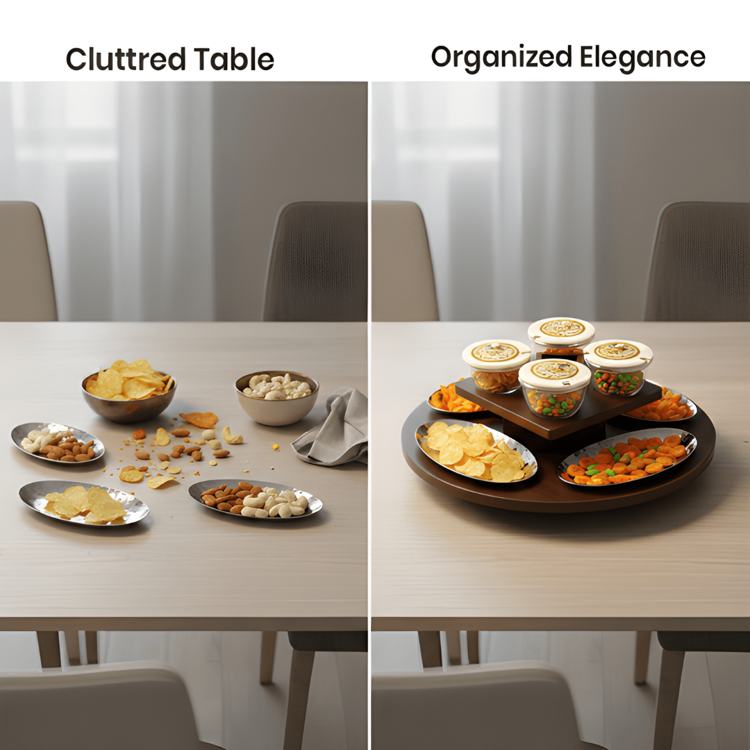 Revolving Oval Plate Platter