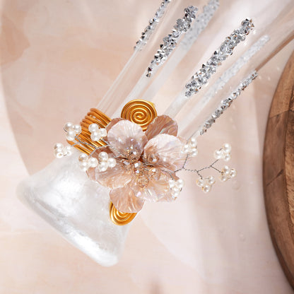 Handcrafted With Resin & Crystals Soft Drinks Glasses Set of 6