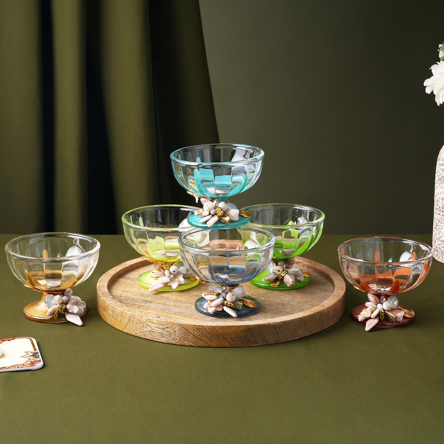 Premium Handcrafted Desert Cup Set (Set of 6)