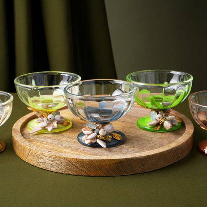 Premium Handcrafted Desert Cup Set (Set of 6)