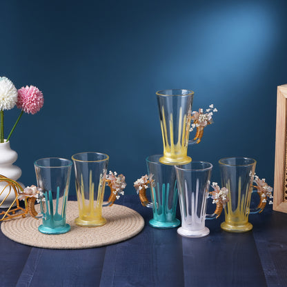 Designer Handcrafted Coffee Mugs set of 6