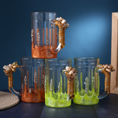 Premium Handcrafted Beer Mugs Set Of 6