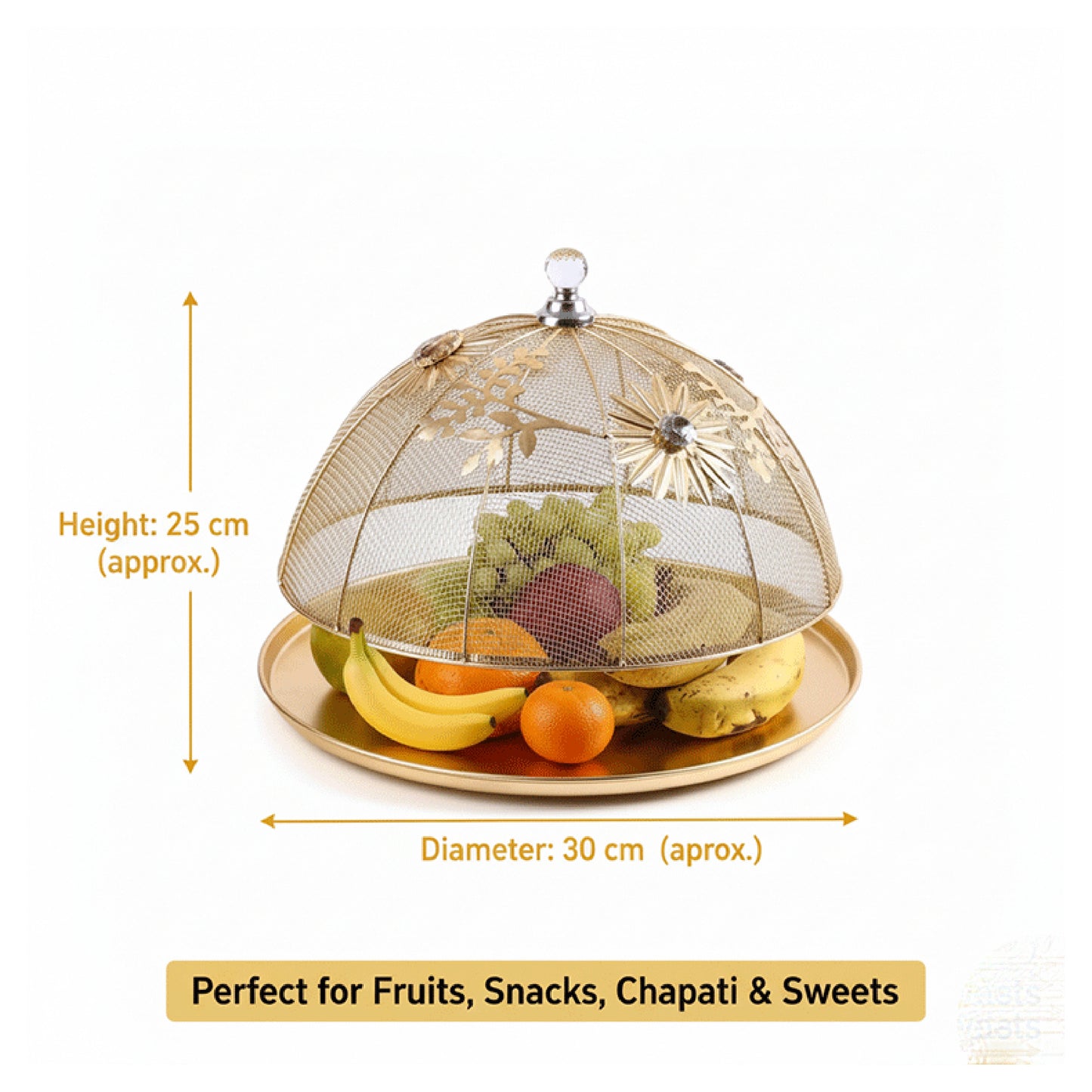 Golden Iron Fruit and Cake Net