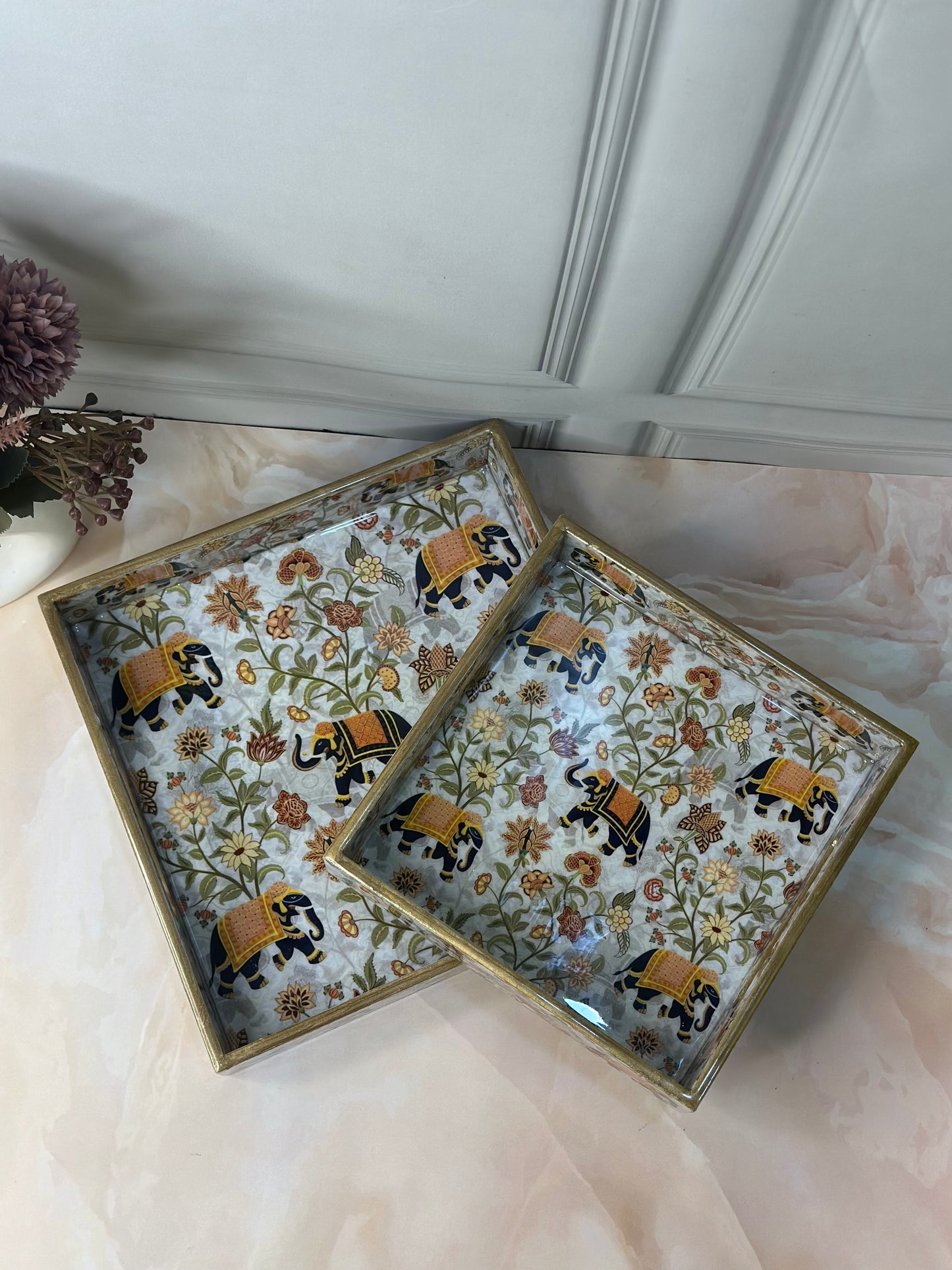 Square Tray Set of 2 - Style-2